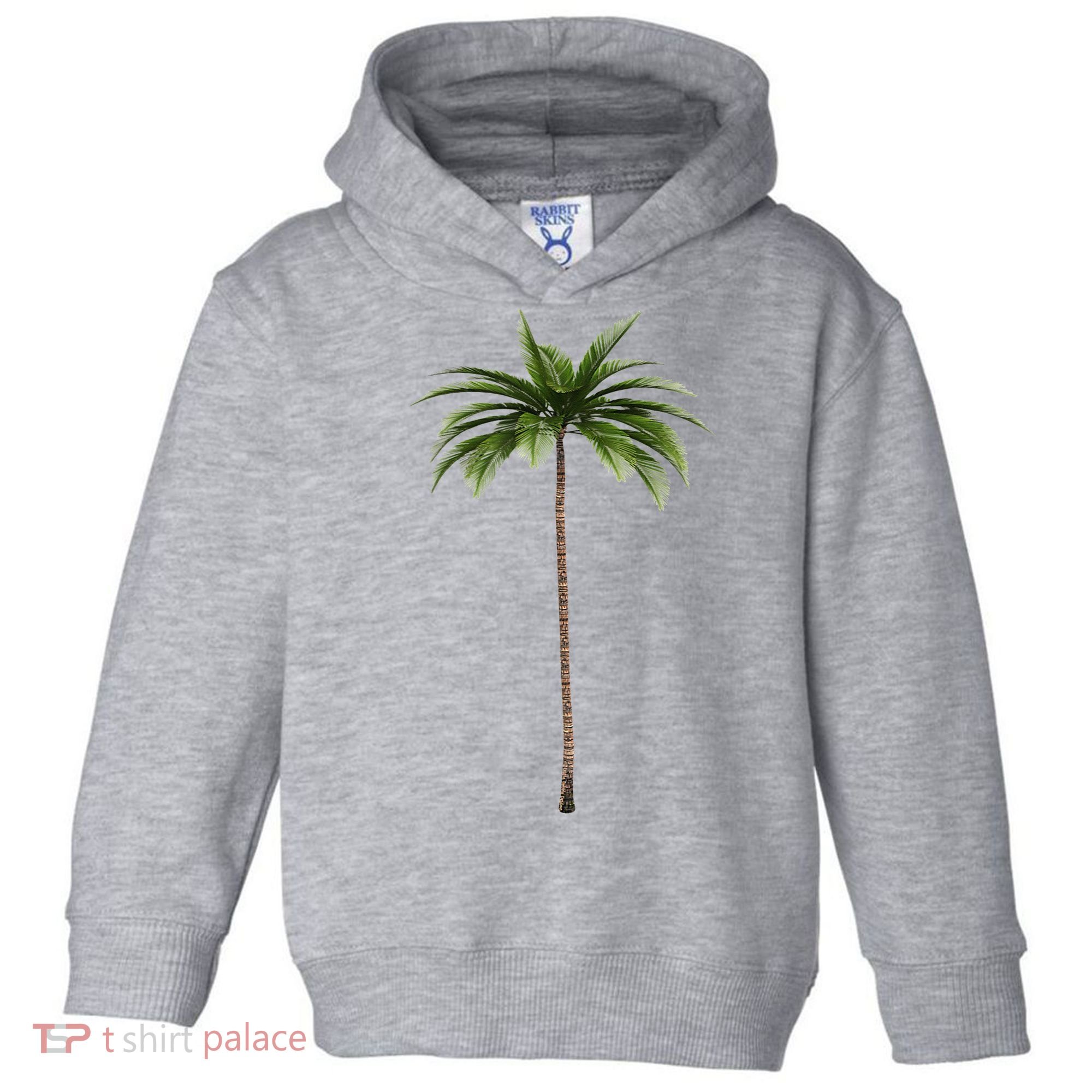 Cool Beach Summer Vacation Tropical Palm Tree Toddler Hoodie