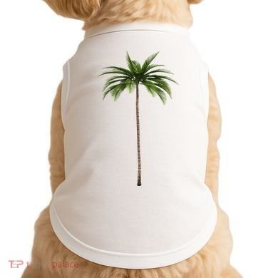 Cool Beach Summer Vacation Tropical Palm Tree Doggie Tank