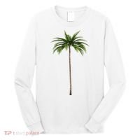 Cool Beach Summer Vacation Tropical Palm Tree Long Sleeve Shirt thumb 0