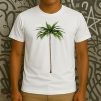 Cool Beach Summer Vacation Tropical Palm Tree T-Shirt thumb 3
