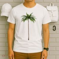 Cool Beach Summer Vacation Tropical Palm Tree T-Shirt thumb 6
