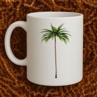 Cool Beach Summer Vacation Tropical Palm Tree Coffee Mug thumb 2