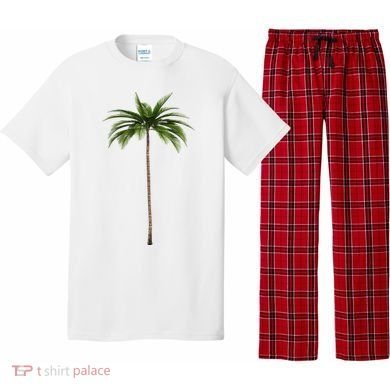 Cool Beach Summer Vacation Tropical Palm Tree Pajama Set