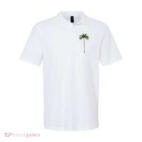 Cool Beach Summer Vacation Tropical Palm Tree Polo thumb 0
