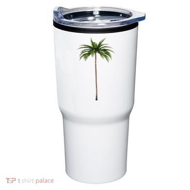 Cool Beach Summer Vacation Tropical Palm Tree Tumbler