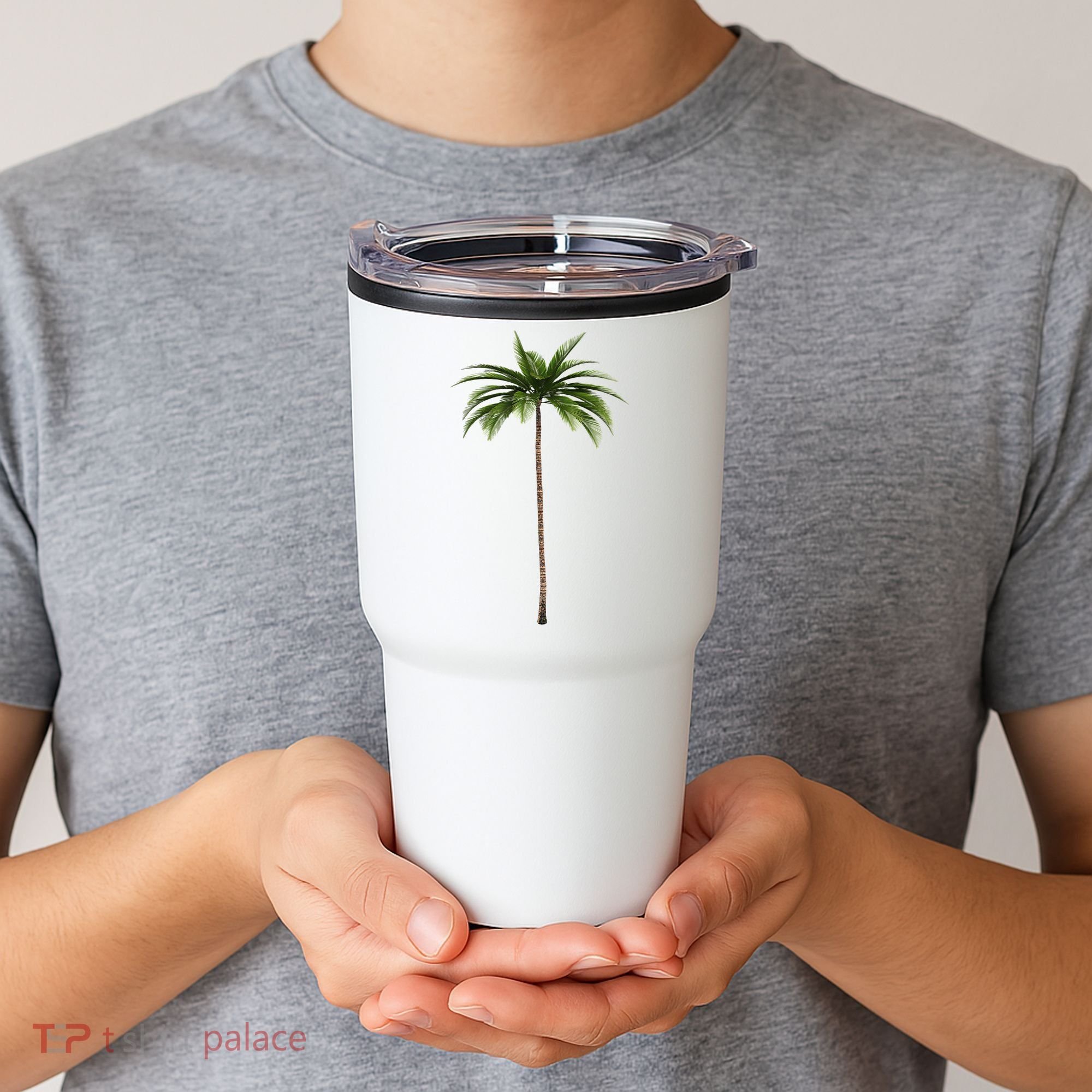 Cool Beach Summer Vacation Tropical Palm Tree Tumbler
