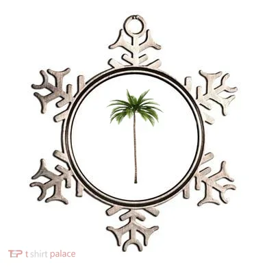 Cool Beach Summer Vacation Tropical Palm Tree Ornament