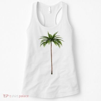 Cool Beach Summer Vacation Tropical Palm Tree Women's Tank Top