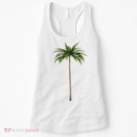 Cool Beach Summer Vacation Tropical Palm Tree Women's Tank Top thumb 0