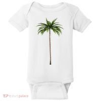 Cool Beach Summer Vacation Tropical Palm Tree Baby Bodysuit thumb 0