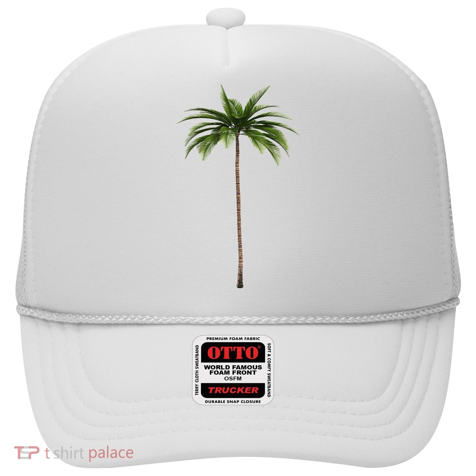 Cool Beach Summer Vacation Tropical Palm Tree Hat