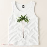 Cool Beach Summer Vacation Tropical Palm Tree Tank Top thumb 2