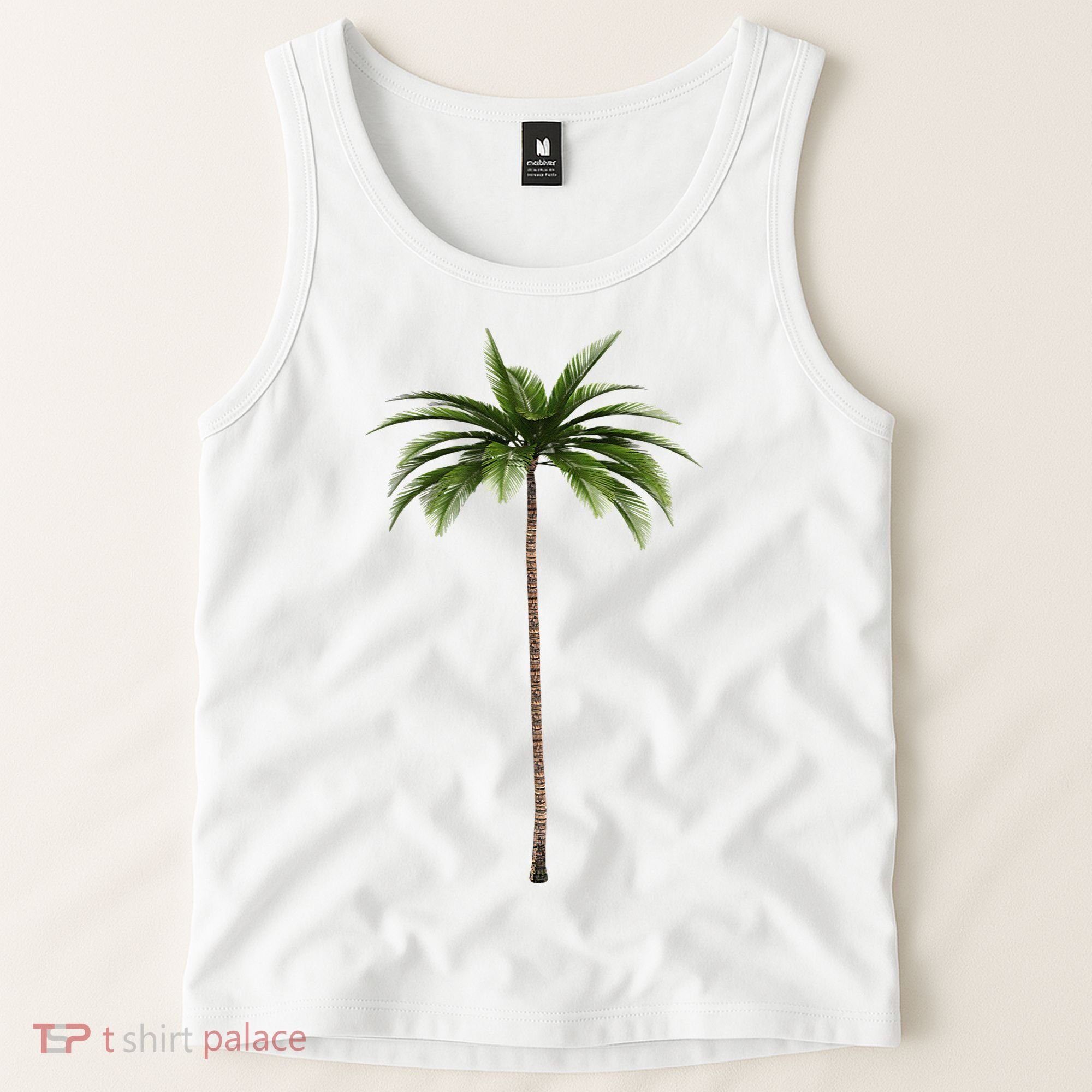 Cool Beach Summer Vacation Tropical Palm Tree Tank Top