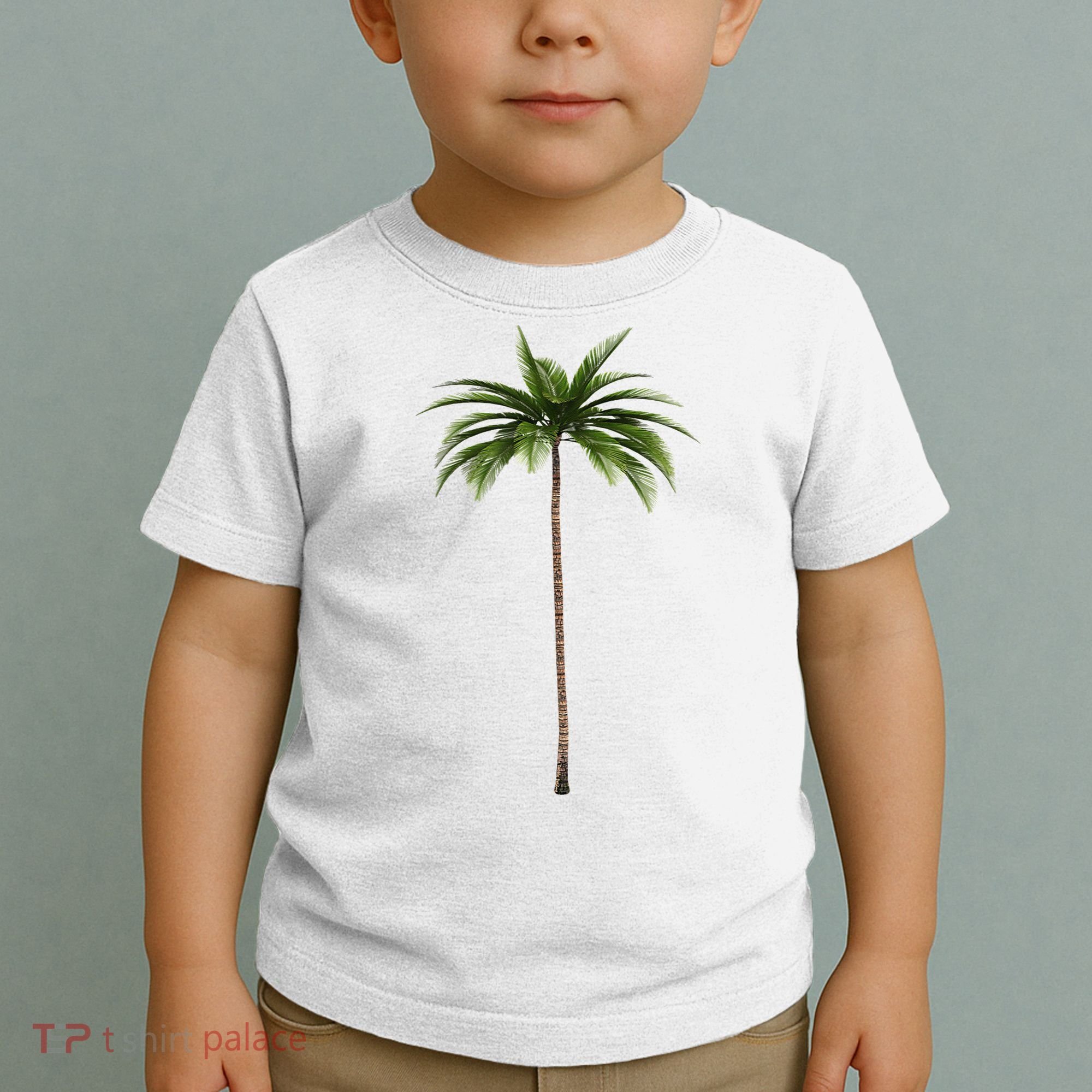 Cool Beach Summer Vacation Tropical Palm Tree Toddler T-Shirt