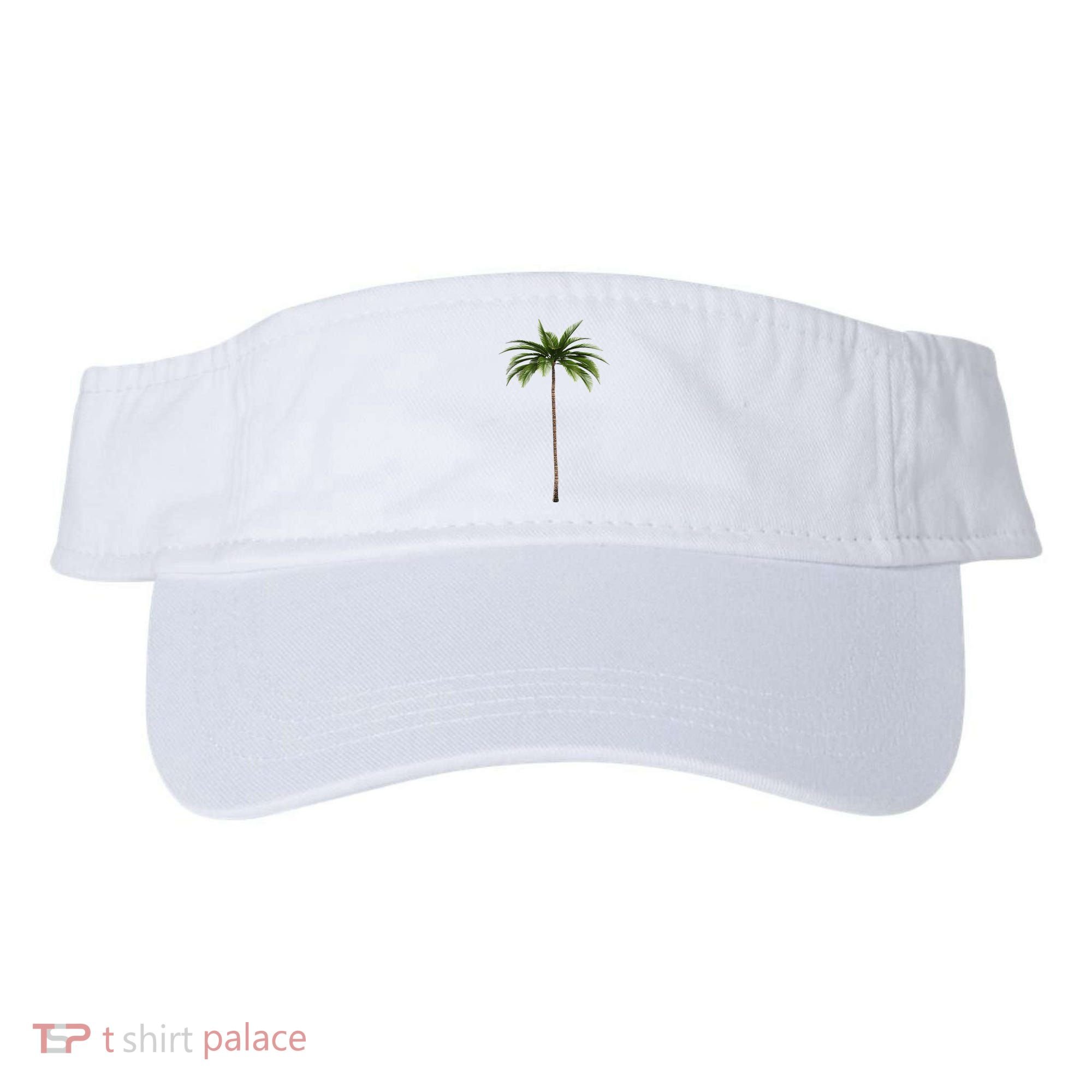 Cool Beach Summer Vacation Tropical Palm Tree Visor