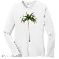 Cool Beach Summer Vacation Tropical Palm Tree Women's Long Sleeve Shirt thumb 0