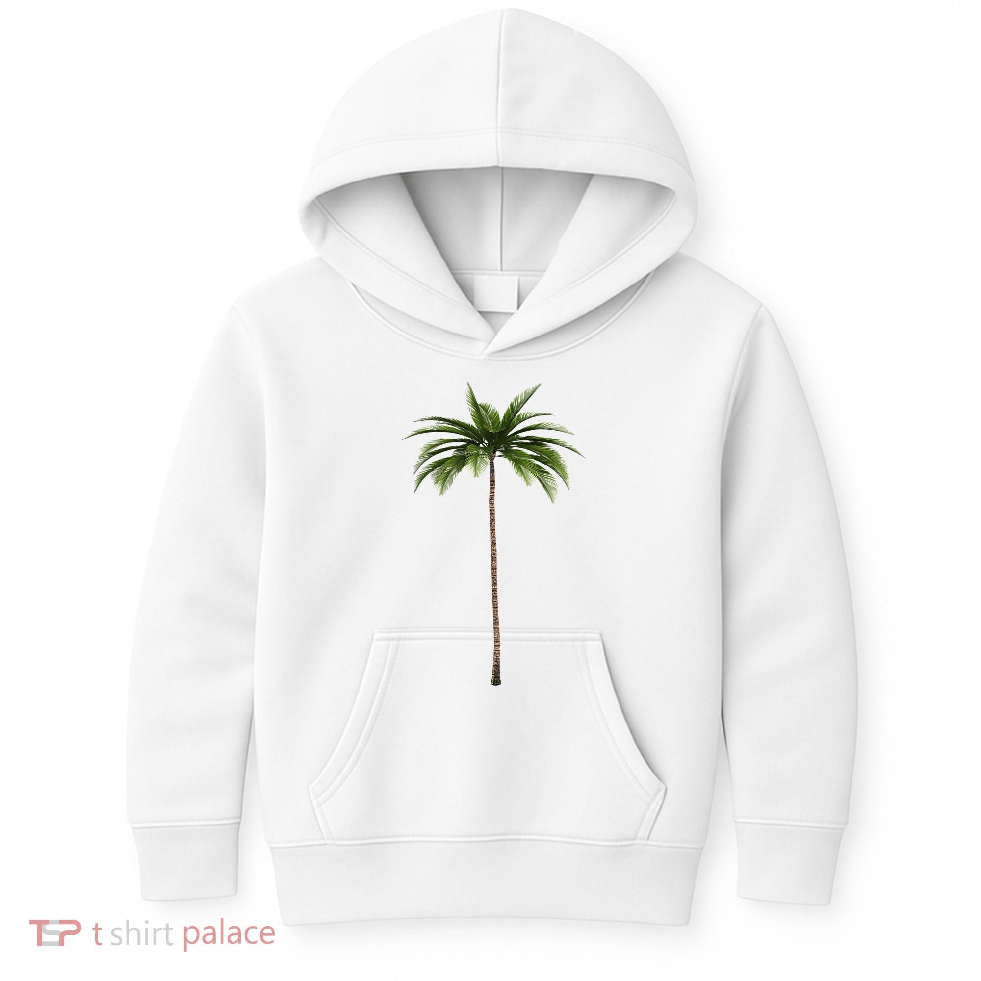 Cool Beach Summer Vacation Tropical Palm Tree Kids Hoodie