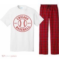 Chicago Baseball  Seventh Inning Stretch Game Day Fan Gear Pajama Set thumb 0