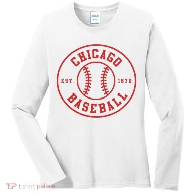 Chicago Baseball  Seventh Inning Stretch Game Day Fan Gear Women's Long Sleeve Shirt
