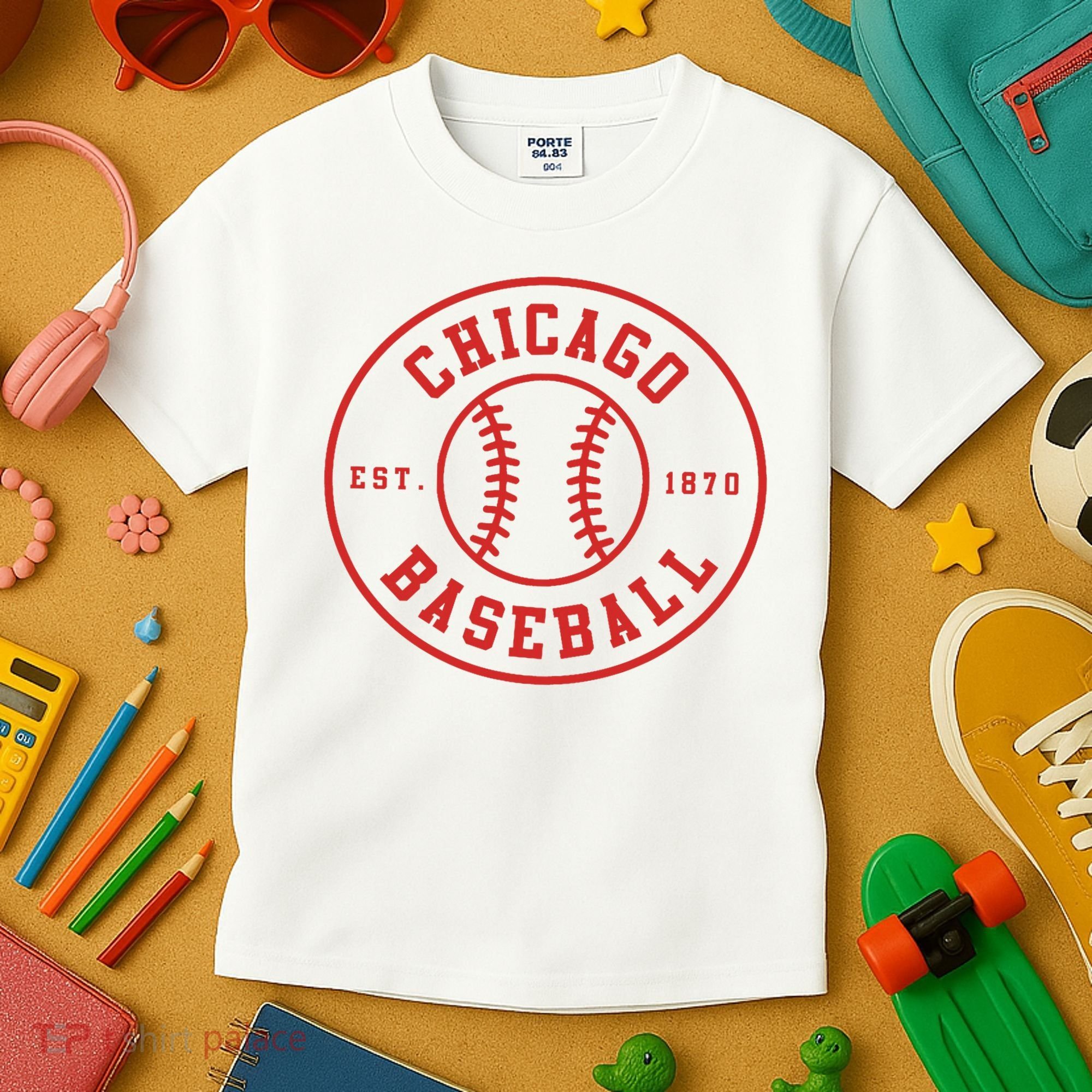 Chicago Baseball  Seventh Inning Stretch Game Day Fan Gear Kids T-Shirt