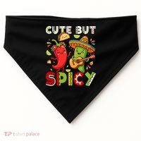 Cute But Spicy Cinco De Mayo USA-Made Doggie Bandana thumb 0