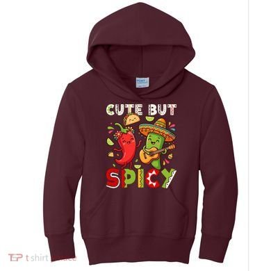 Cute But Spicy Cinco De Mayo Kids Hoodie