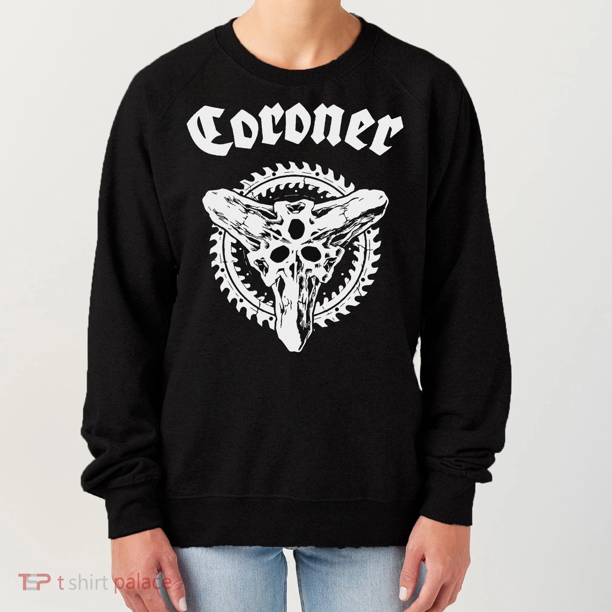 Coroner Band  Small Black Women's Sweatshirt