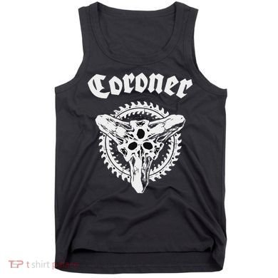 Coroner Band  Small Black Tank Top