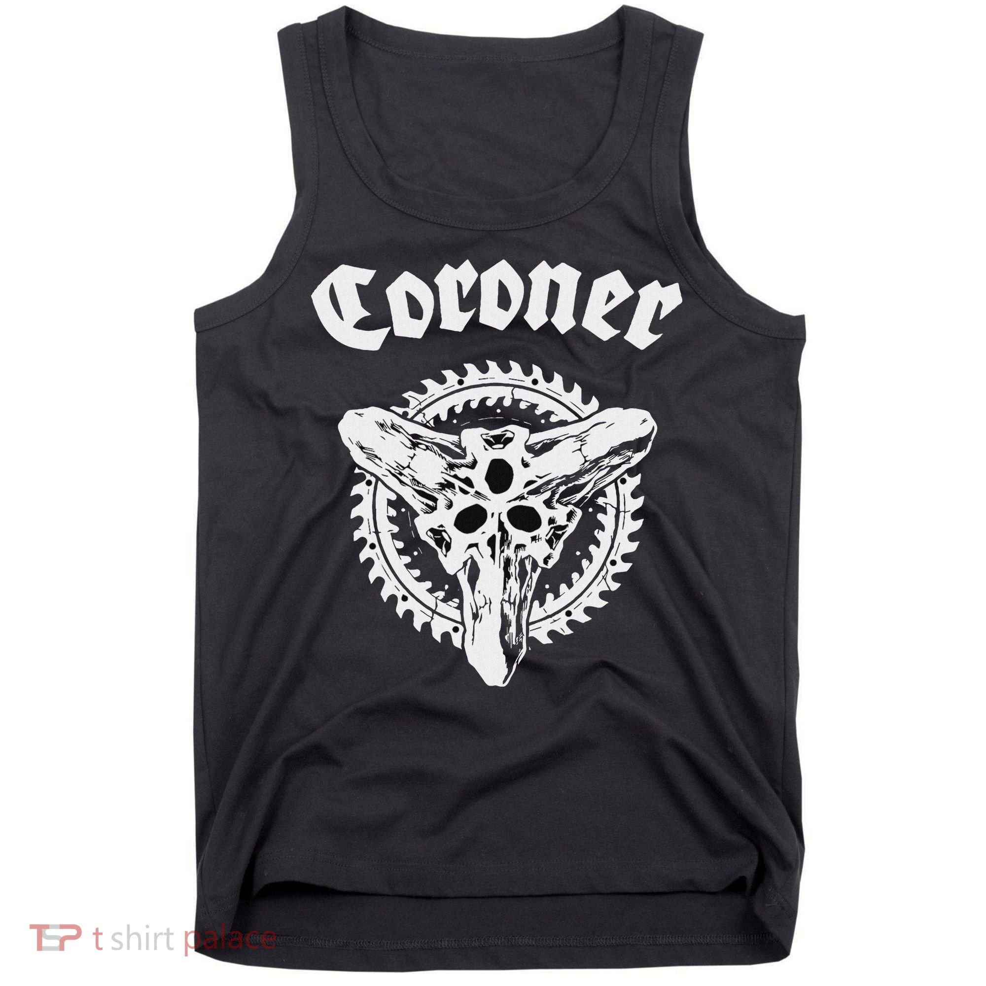 Coroner Band  Small Black Tank Top