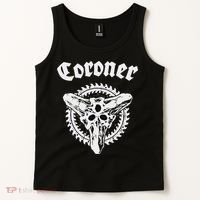 Coroner Band  Small Black Tank Top thumb 2