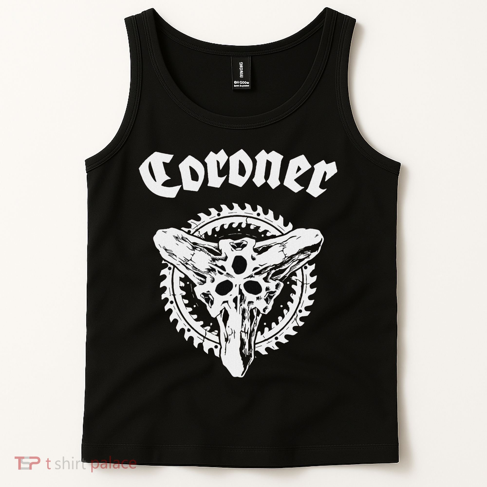 Coroner Band  Small Black Tank Top