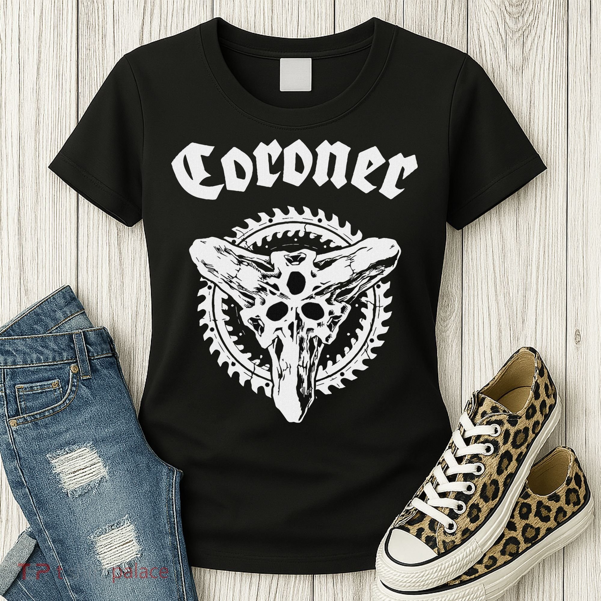 Coroner Band  Small Black Women's T-Shirt