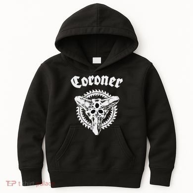 Coroner Band  Small Black Kids Hoodie