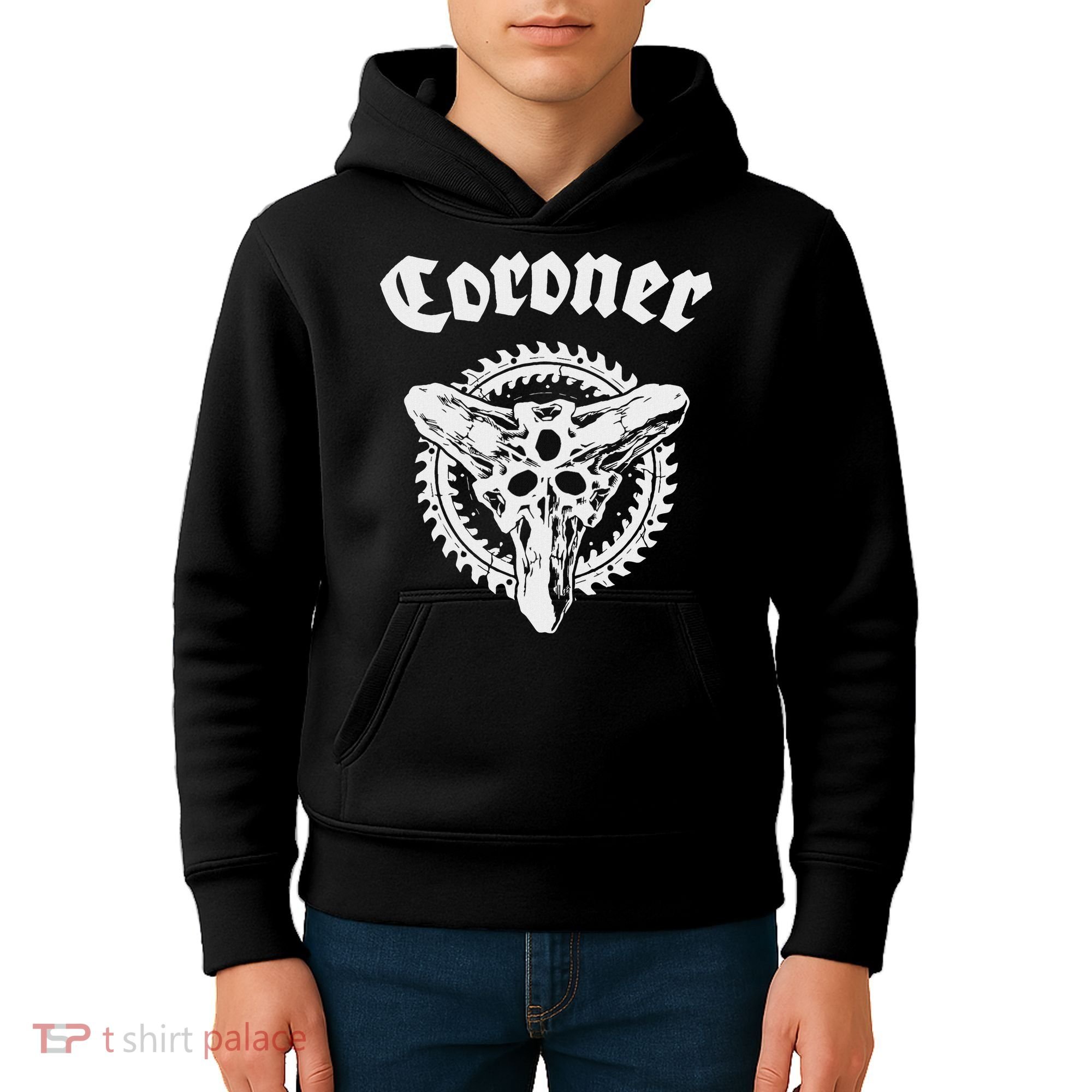 Coroner Band  Small Black Kids Hoodie