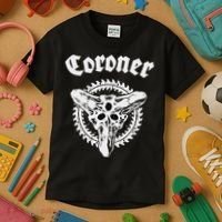 Coroner Band  Small Black Kids T-Shirt thumb 3