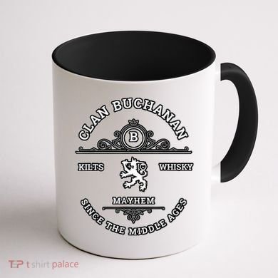 Clan Buchanan Scottish Kilt Highland Games Coffee Mug back