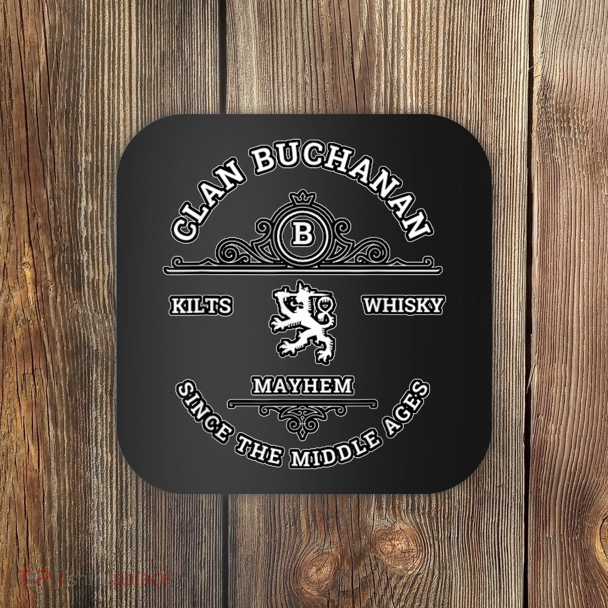 Clan Buchanan Scottish Kilt Highland Games Coaster