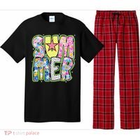 Coquette Bow Summer Vibes Preppy Checkered Funny Beach Life Pajama Set thumb 0