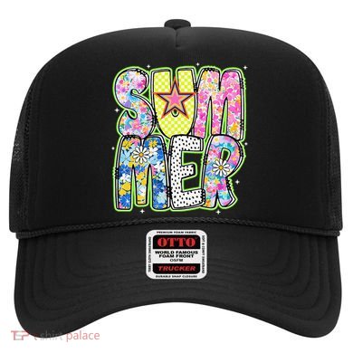 Coquette Bow Summer Vibes Preppy Checkered Funny Beach Life Hat