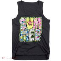 Coquette Bow Summer Vibes Preppy Checkered Funny Beach Life Tank Top thumb 0