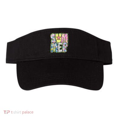 Coquette Bow Summer Vibes Preppy Checkered Funny Beach Life Visor