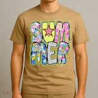 Coquette Bow Summer Vibes Preppy Checkered Funny Beach Life T-Shirt thumb 3