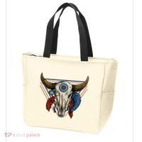 Classic Buffalo Skull Native American Tribe Totem Tote Bag thumb 3