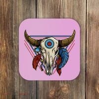 Classic Buffalo Skull Native American Tribe Totem Coaster thumb 0
