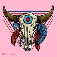 Classic Buffalo Skull Native American Tribe Totem Coaster thumb 2