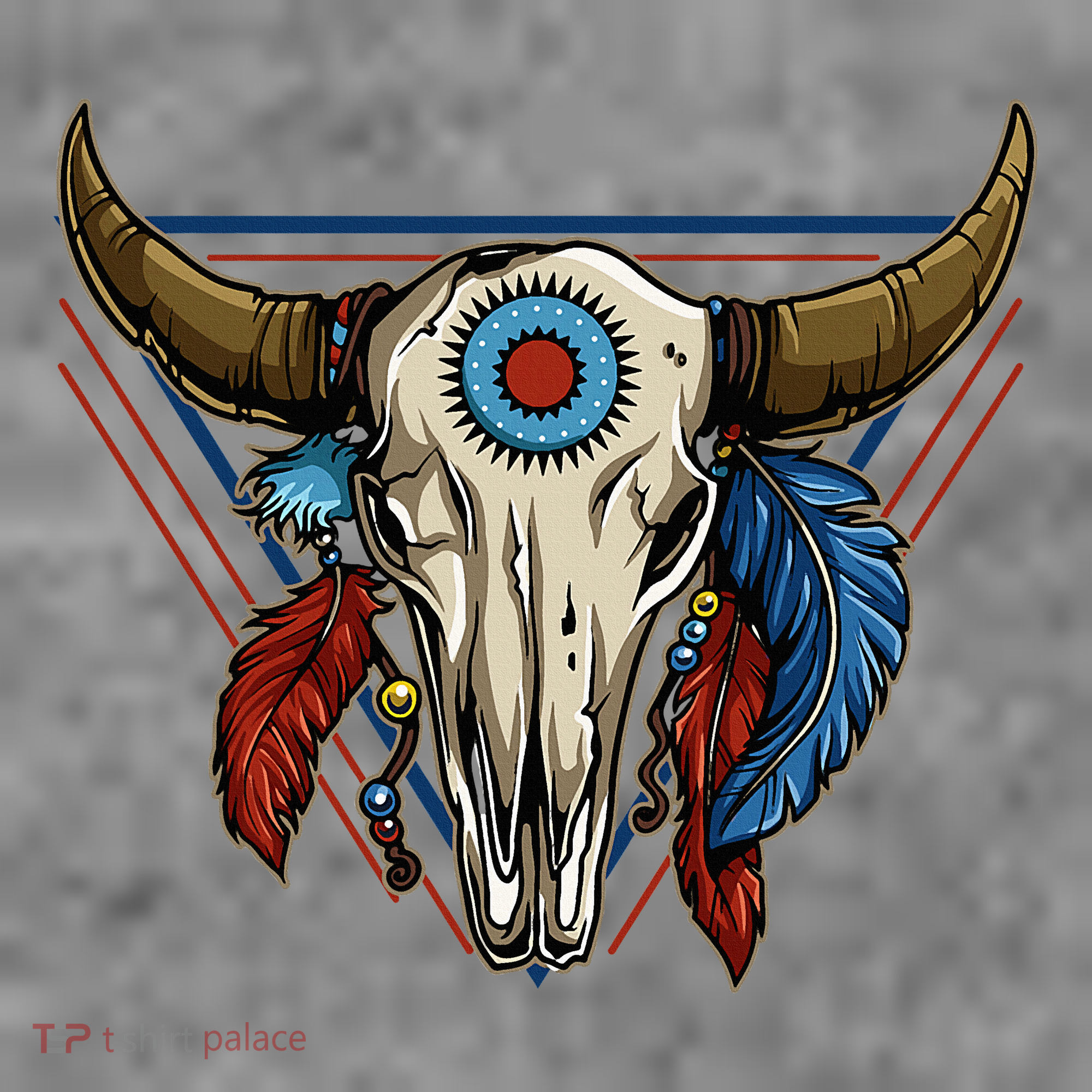 Classic Buffalo Skull Native American Tribe Totem Toddler Hoodie