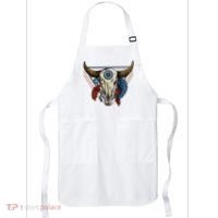 Classic Buffalo Skull Native American Tribe Totem Apron thumb 0
