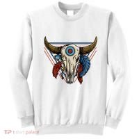 Classic Buffalo Skull Native American Tribe Totem Sweatshirt thumb 0