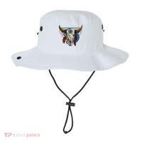 Classic Buffalo Skull Native American Tribe Totem Bucket Hat thumb 0