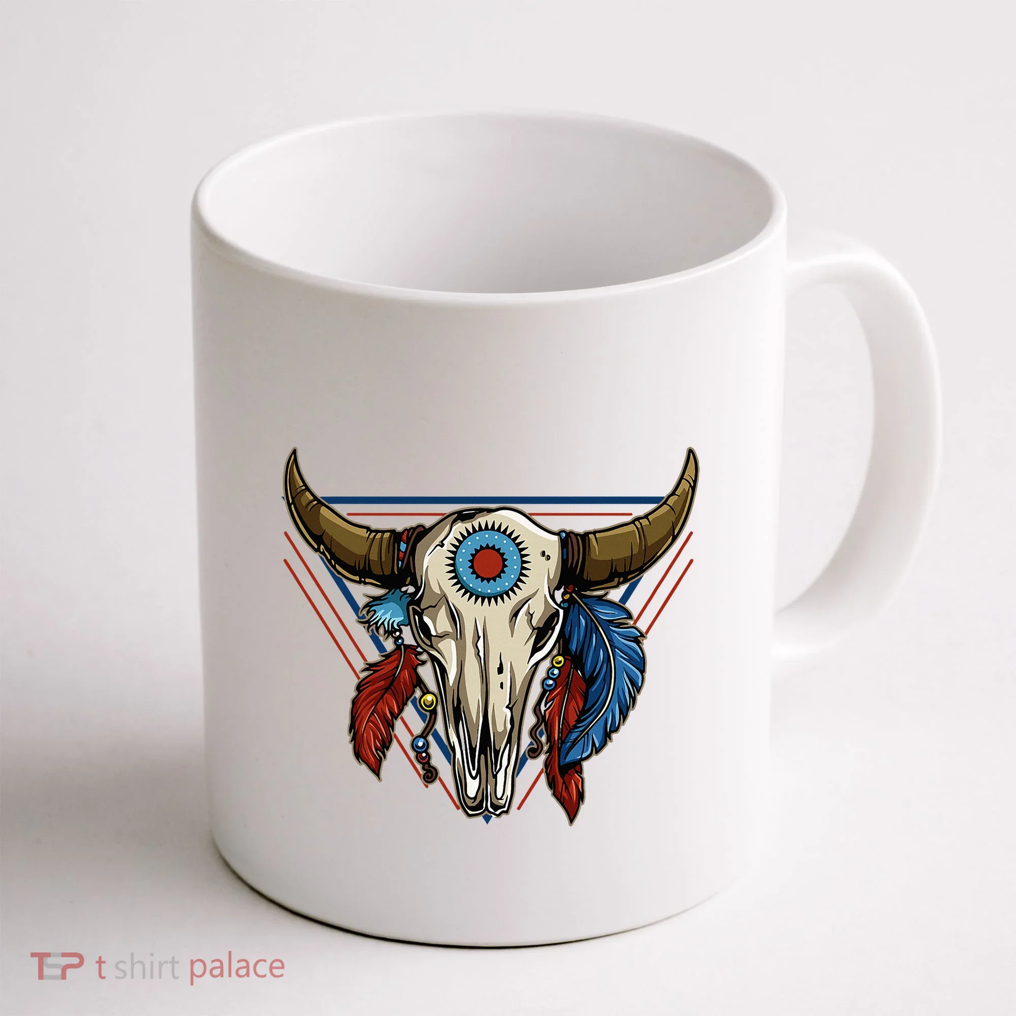 Classic Buffalo Skull Native American Tribe Totem Coffee Mug